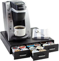 Sleek Black Coffee Pods Drawer - Store Up to 36 K-Cup Pods!